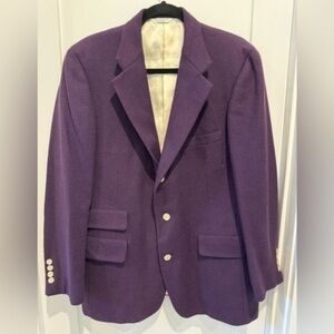 1940’s Arthur M Rosenberg purple 100% wool Suit 40R made USA vintage I